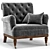 Bogart Accent Chair: Stylish and Comfortable 3D model small image 1