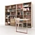 Versatile Shelving with Table, Chair & Decor 3D model small image 2