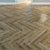 Natural Wood Herringbone Parquet 3D model small image 2