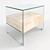 Modern Glass Cabinet: Sleek Design, 480x550x440mm 3D model small image 1