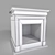 Classic Wood-Burning Fireplace 3D model small image 2