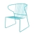 Bolonia Junior - Colorful Steel Armchair 3D model small image 1