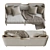 Westley Sofa: Sleek and Stylish Seating Solution 3D model small image 2