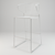 Galvanized Steel Outdoor Stool 3D model small image 2