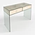 Sleek Glass Console Table 3D model small image 1