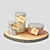 Luxury Wooden Bath Salt Tray 3D model small image 1