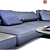 Agio Sofa Set by Paola Lenti 3D model small image 3