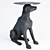 Charming Canine Side Table by Kare Designs 3D model small image 2