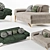 Princess Leather 2-Seater Sofa 3D model small image 2