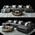 Magnus Restoration Hardware & Moore Coffee Table: Elegant Set for Stylish Homes 3D model small image 1