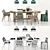 Stylish InOut Dining Set 3D model small image 2