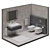 GROHE Cube Ceramic Set 3D model small image 1