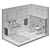 GROHE Cube Ceramic Set 3D model small image 2