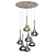 Sparkling Cluster Pendant Lights 3D model small image 1