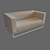 Sleek Office Sofa 3D model small image 2