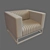 Sleek Office Armchair 3D model small image 2