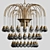 Elegant Italian Chandeliers by Venini 3D model small image 1