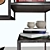 Fashionable Helena Bookcase Set 3D model small image 2