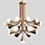 Elegant Glow: Globo Chandelier 3D model small image 1