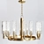 Graceful Elegance: Hudson Valley Dartmouth Chandelier 3D model small image 1