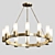 Elegant Contessa Brass Chandelier 3D model small image 1