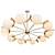 Elegant Murano Crystal Artichoke Chandelier 3D model small image 1