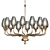 Longmont 4733-AGB: Elegant Aged Brass Chandelier 3D model small image 1