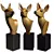 Bronze Roe Deer Sculpture 3D model small image 1