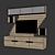 Modern TV Stand: Sleek and Sturdy 3D model small image 2