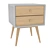 Scandi Style Jimi Side Table - 2 Drawers 3D model small image 1