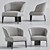 Luxury Minotti Armchair: Style and Comfort 3D model small image 1