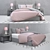 Valentina Pink Dream Bed 3D model small image 1