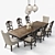 Rhapsody Rustic Dining: Casual Opulence 3D model small image 1