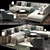 Modern West elm Sectional Set 3D model small image 1