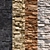 Modern Stone Walls Set 14 - Corona Material 3D model small image 1