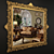 Elegantly Carved Gilded Mirror 3D model small image 2