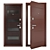 Groff T Steel Entrance Doors 3D model small image 2