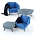 Modern Comfort: Prostoria 3angle Armchair 3D model small image 1