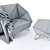 Modern Comfort: Prostoria 3angle Armchair 3D model small image 3