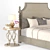 Morrissey Healey Panel Bed: Luxurious Upholstered King Size Bed by A.R.T. Furniture 3D model small image 2