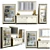 Elegance in Glass: 4-Door Sideboard & Glass Cabinets 3D model small image 1