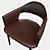 Trussardi Casa Larzia Chair: Elegant Luxury Seating 3D model small image 2