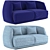  Luxe Moroso Sofa Set 3D model small image 1