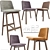 Chip Bar Stool & Dining Chair Set 3D model small image 1