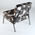 Modernist Knox Accent Chair 3D model small image 2