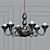 Elegant Glass Pendant Light 3D model small image 1