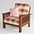 Vintage Style Armchair 3D model small image 1