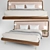 Porada Killian Bed: Luxury Fabric Design 3D model small image 1