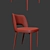 Modern Bar Stool and Dining Chair 3D model small image 2