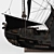 Sleek Black Pearl 3D Model 3D model small image 9